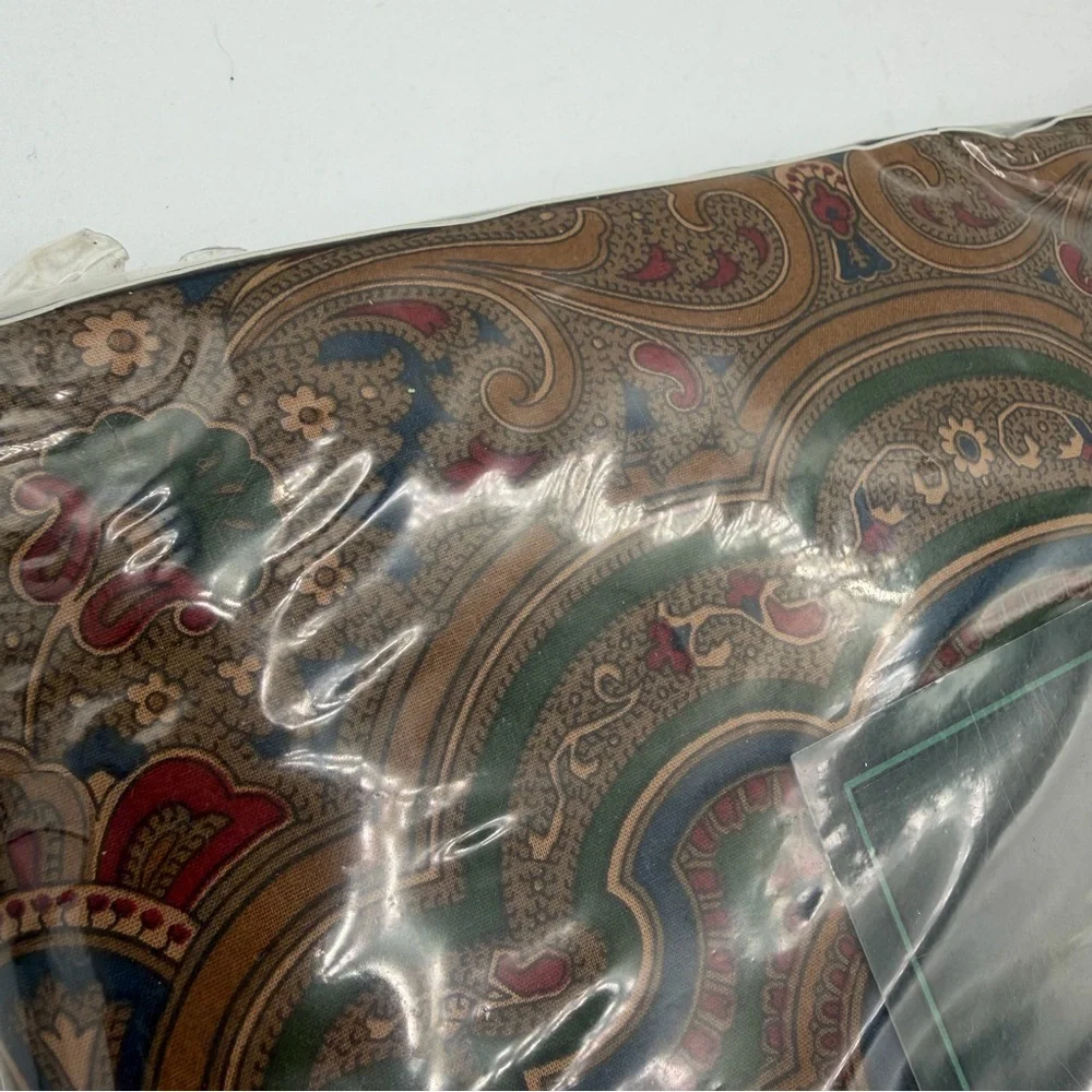 Ralph Lauren Rare Vintage Twin FLAT‎ Sheet BRIANNA Paisley Blue Green NEW
